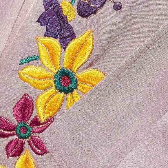 Etro Midi Dress Embellished with a Wrap-Effect in Satin & Sz38 NWT - Picture 3 of 9